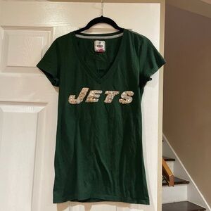 Rare!! Vs pink ny jets shirt vneck vintage s limited edition